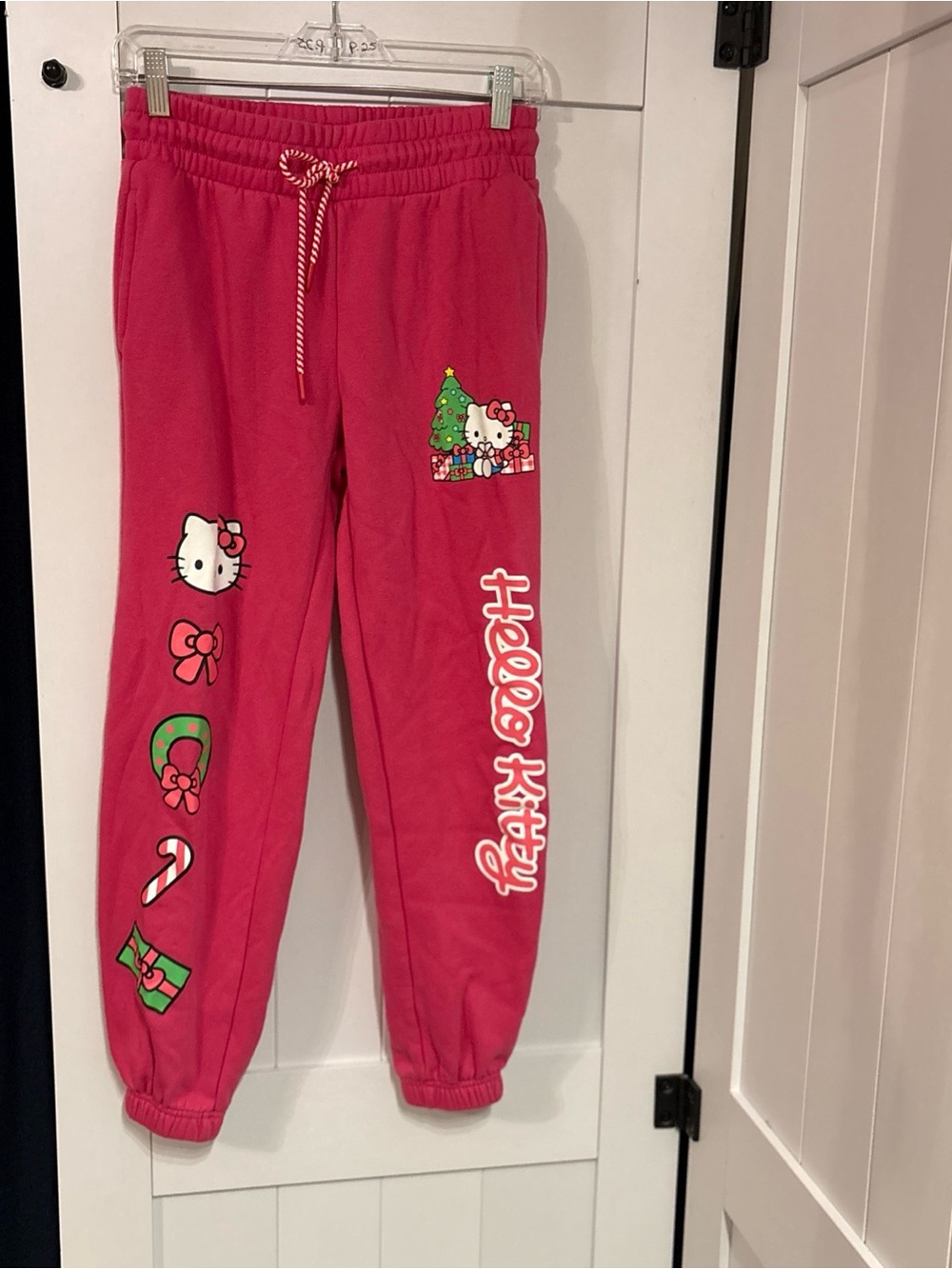 Hello Kitty Hot Pink Holiday Graphic Jogger Pants